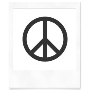 Peace Zeichen Schablonen