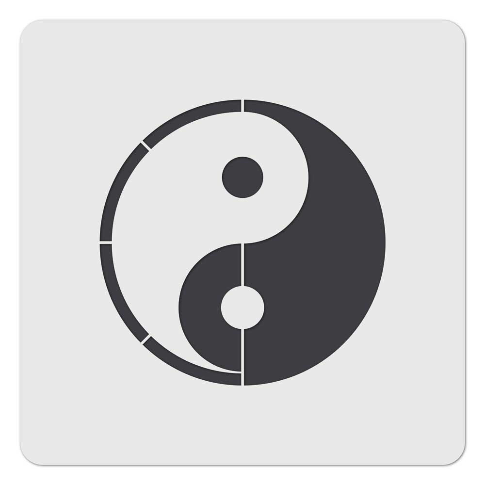 Yin Yang Symbol als Schablone