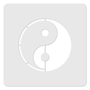 Yin Yang Schablone