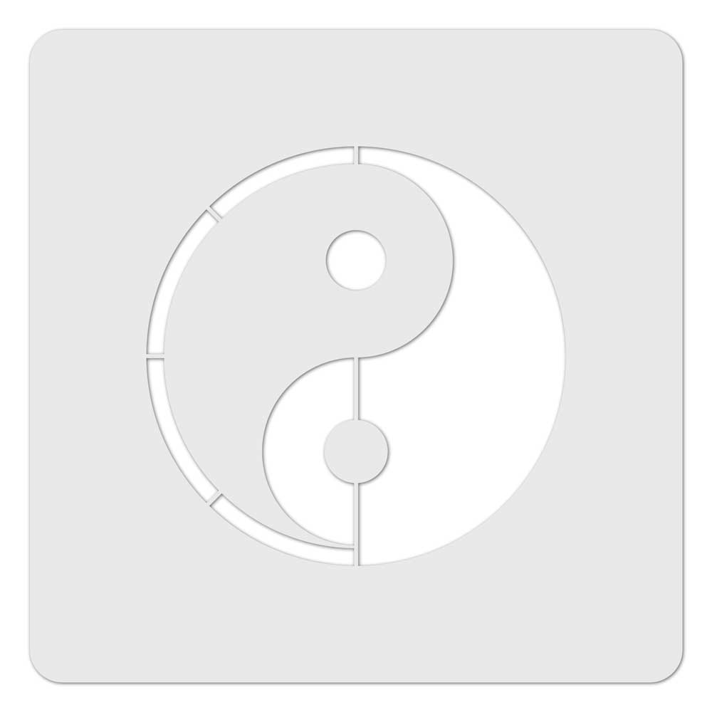 Yin Yang Schablone